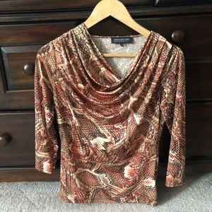 Jones New York Earth tones blouse